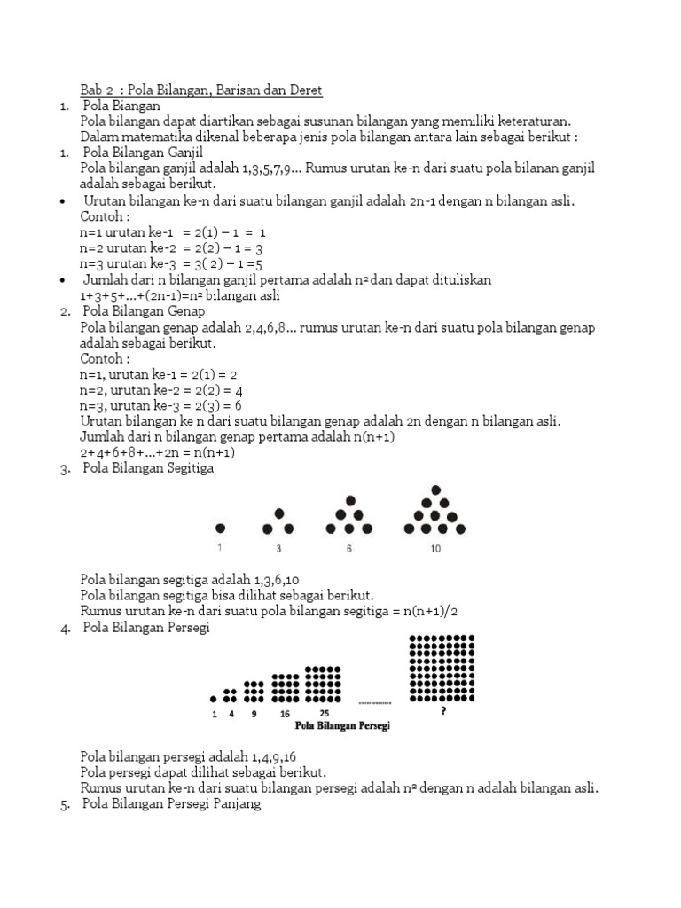 Materi Pola Bilangan Powerpoint