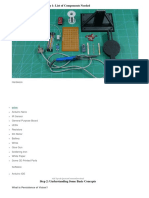 Step 1: List of Components Needed: Hardware
