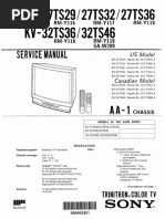 KV-27XBR51 KV-27XBR55 | PDF | Physical Quantities | Electricity
