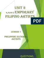 Unit 2 Contemporary Filipino Artists