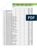 No Nama Barang Stok Awal Barang Masuk Barang Keluar Sisa Stock Harga Satuan