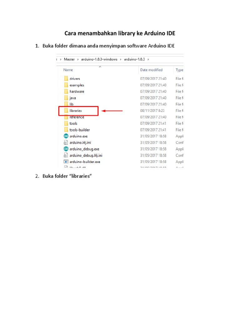 Cara Menambahkan Library Ke Arduino IDE PDF | PDF
