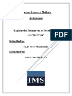 Positivism Vs Interpretivism