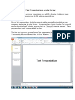 Saving PPT To Acrobatpdf PDF