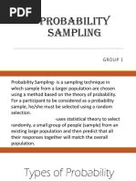 Probability Sampling