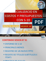 Sesion 01 Curso de Especializacio en Costos y Presupuestos Con S10