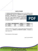 Carta Poder Varios Sat Gtu