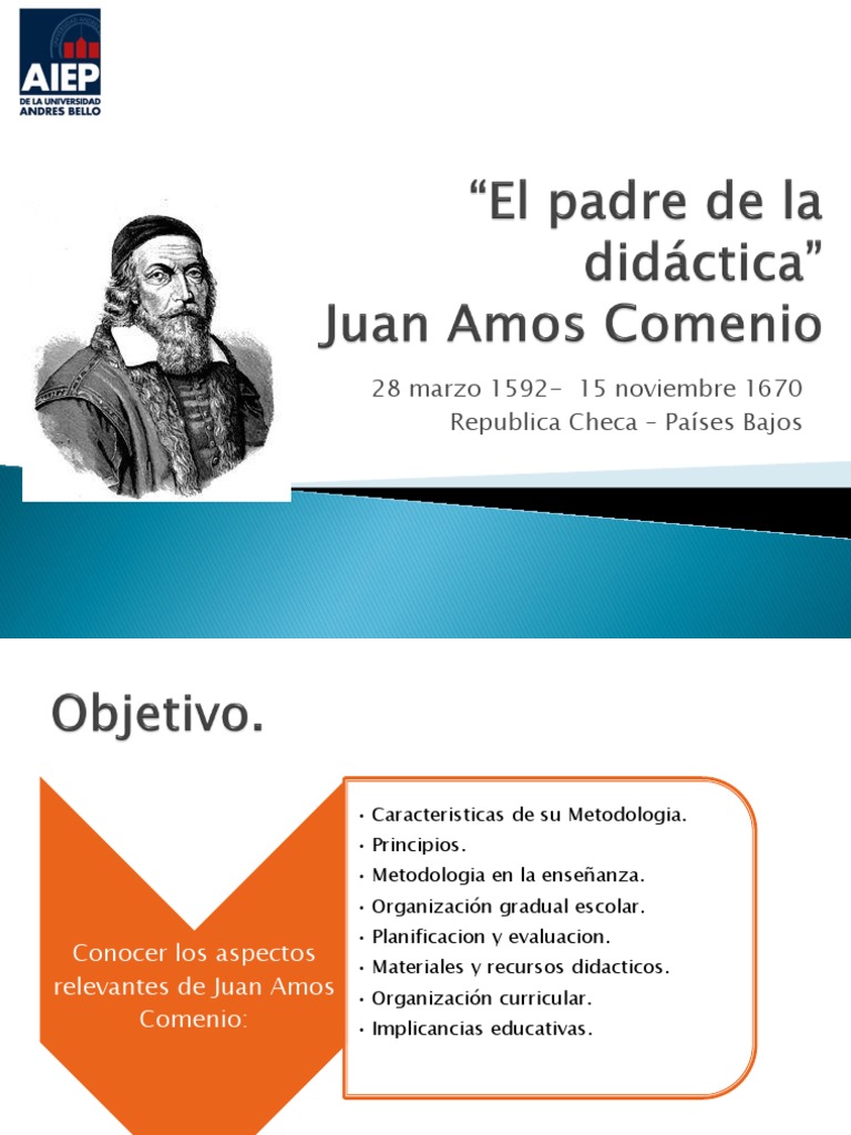 El Padre de La Didáctica Comenius | PDF | Modificación de comportamiento |  Aprendizaje