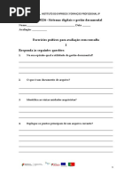 Exercícios Práticos de Revisões Para AvaliaçãoSem Resolução