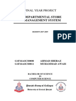 Final Year Project: Departmental Store Management System