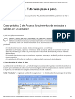 Caso Práctico 2 de Access - Movimientos de Entradas y Salidas en Un Almacén - Instalar en El PC. Tutoriales Paso A Paso - PDF