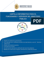 Cartilla Informativa para El Funcionario y Servidor Del Ministerio Público