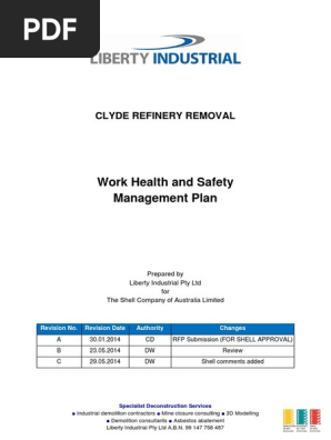 Work Health Safety Management Plan