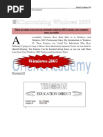 Windows 2007: Create The Following Documents Document 01 | PDF ...