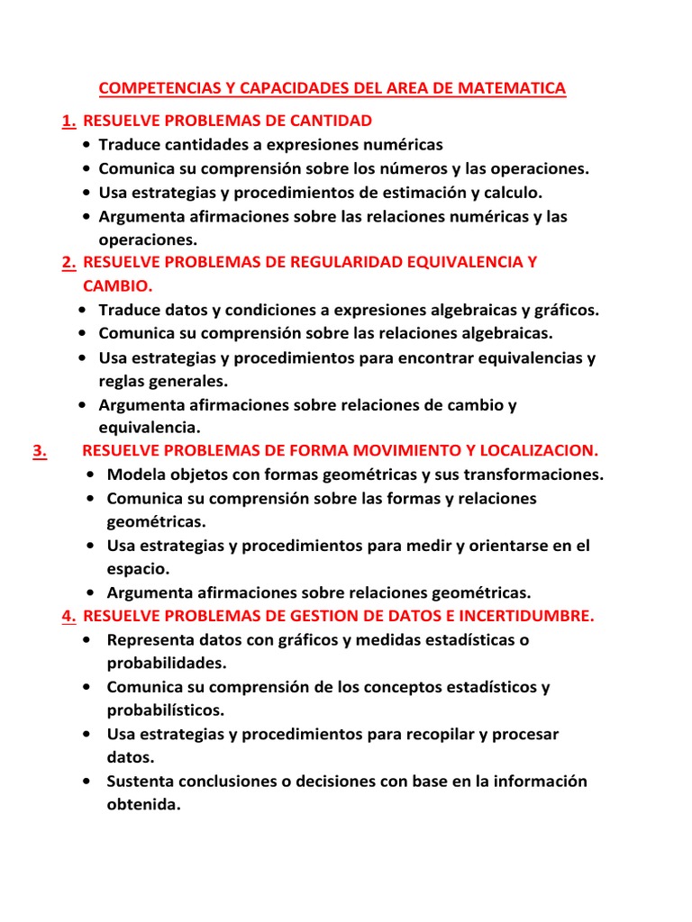 Competencias Matemáticas en Primaria | PDF | Estadísticas | Probabilidad