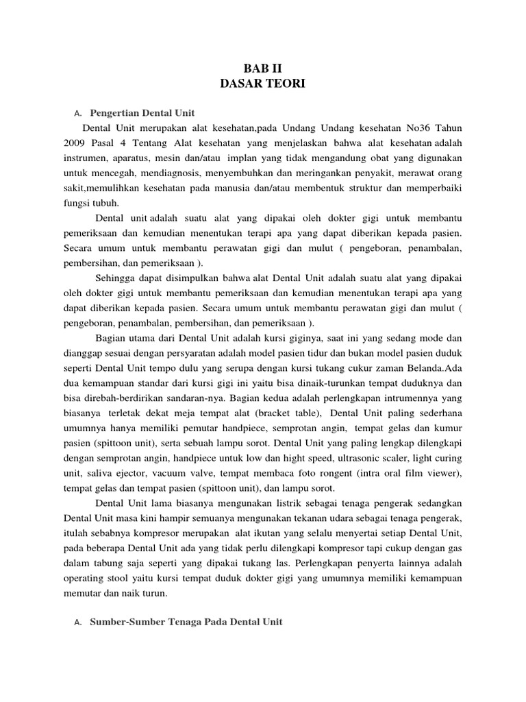 Dental Unit PDF