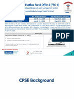CPSE ETF Further Fund Offer 4 (FFO 4)