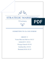 Strategic Marketing: Submitting To: Dr. M R Suresh