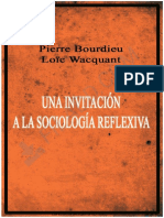 Bourdieu y Wacquant . Una Invitacion a La Sociologia Reflexiva Pp- 301-350