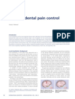 Modern dental pain control techniques