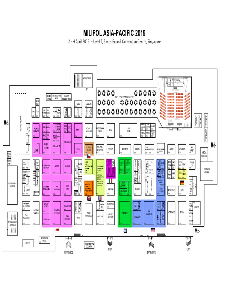 Milipol Asia Pacific 2019 Floor Plan