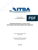 P284 - Industrialización de La Alfalfa para Exportación Una Oportunidad para Argentina