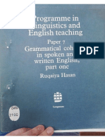 Hasan 1968 Grammatical Cohesion in Spoken and Written English