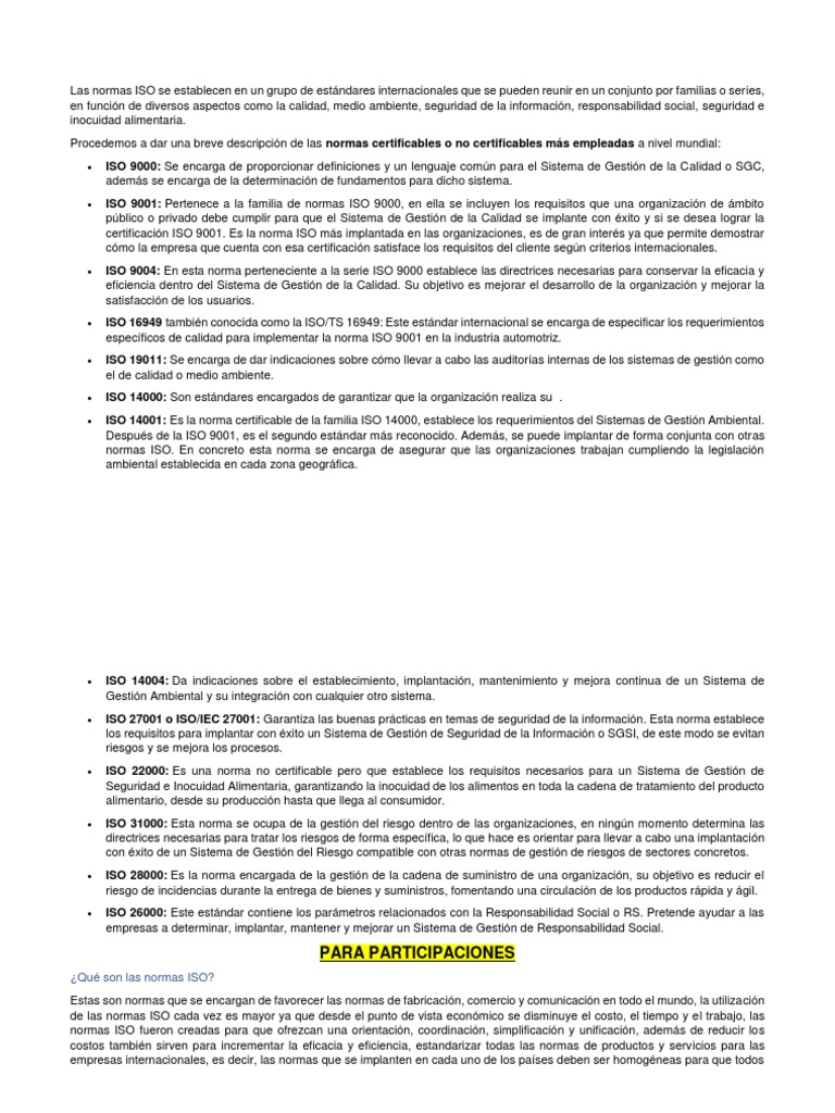 Foro 6 III Parcial de Las Iso | PDF | Organización internacional para ...