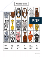 Bingo Animals PDF