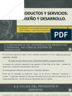 PRODUCTOS Y SERVICIOS:DISEÑO Y DESARROLLO.