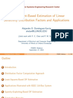 Measurement-Based Estimation of Linear Sensitivity Distribution Factors and Applications