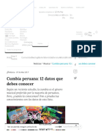 Cumbia Peruana 12 Datos Que Debes Conocer Canalipe - TV