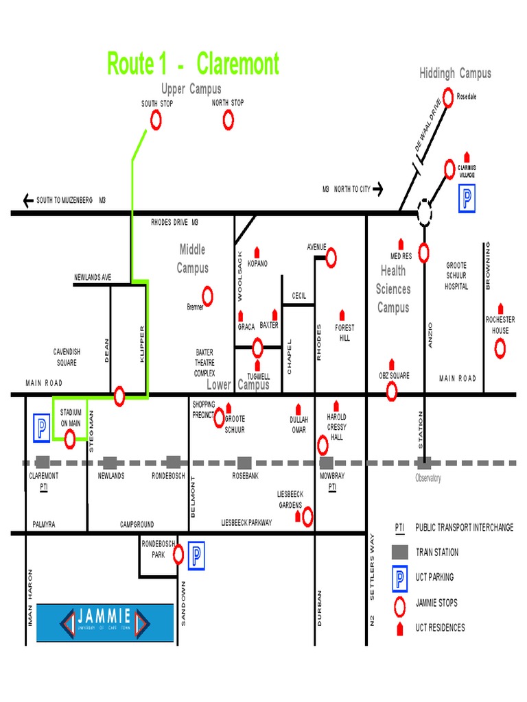 Claremont Map PDF PDF