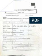 Concours Ensa 2016 Maths Epreuve