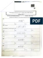 Concours Ensa 2017 Maths Epreuve