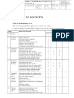 Inspección de equipos de elevación y desplazamiento aéreo