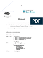 Programa Xvii Congreso Internacional de Estudios Literarios