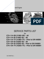 Service Parts List: Diesel Engine