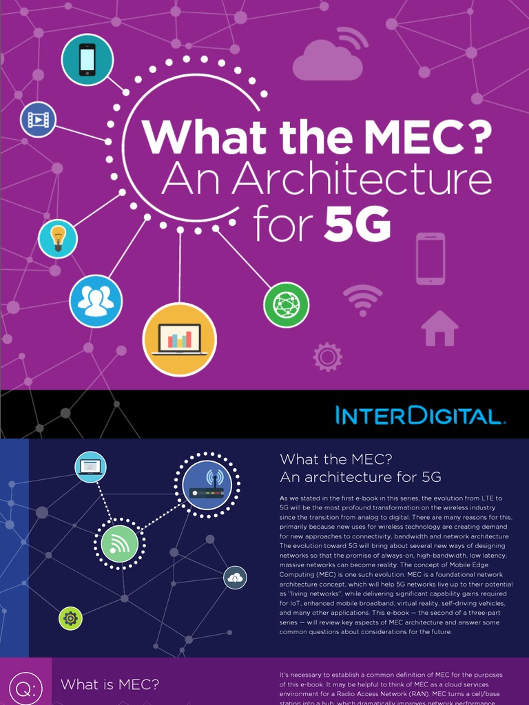 What The MEC - Architecture For 5G PDF | PDF | Cloud Computing ...