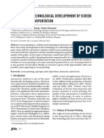 Materials and Technological Developement of Screen Printing in Transportation PDF