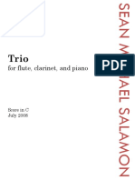 Salamon, Sean M. - Trio For Flute, Clarinet & Piano