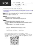 03-Virtual Mitosis and Cancer Lab