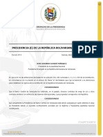 Decreto 8 - Designación de La Junta Administradora Ad-Hoc Del Banco Central de Venezuela