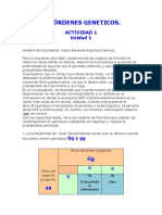 Cuestionario de Desórdenes Geneticos