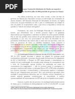 Nota da Federação Nacional de Estudantes de Direito em resposta à declaração dada no dia 20 de julho de 2019 pela líder do governo na Câmara