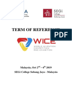 Terms of Reference WICE 2019