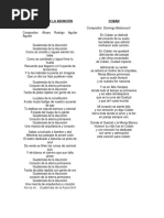 Letra de la Canción 