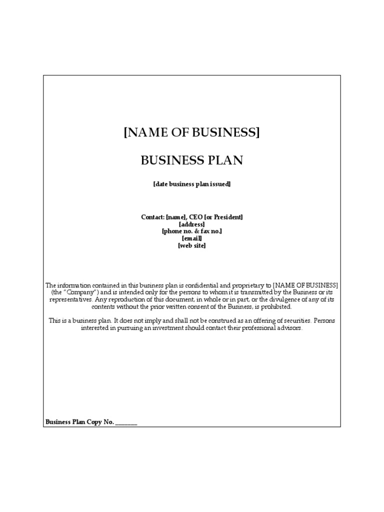 auto workshop business plan pdf