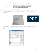 How To Configure IP Address For Ethernet Port Printers