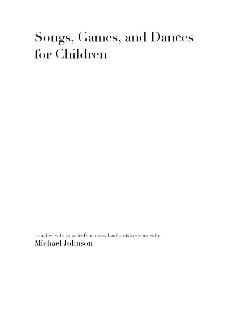 Children Songs An | PDF | Musicology | Performing Arts